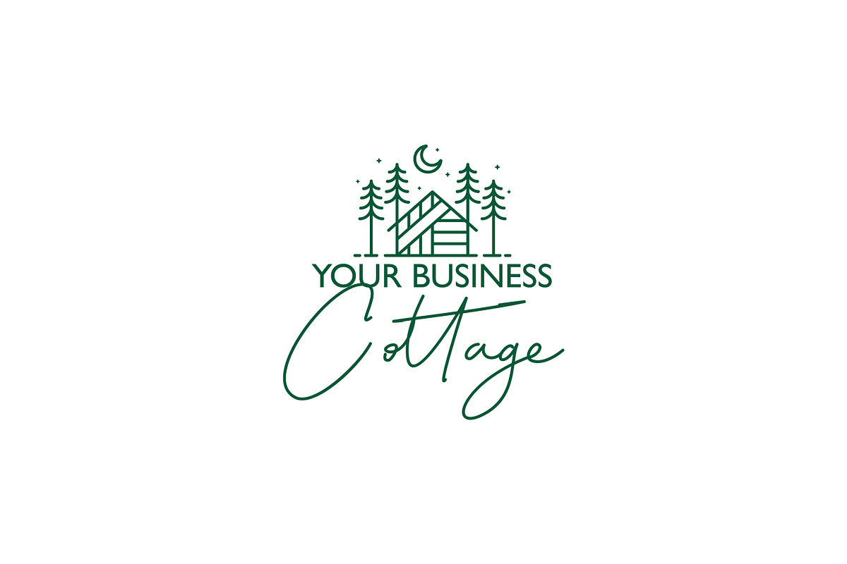 Nature Wood Cottage Logo Business, a Branding & Logo Template by Signatoro (Photo 4 of 4)