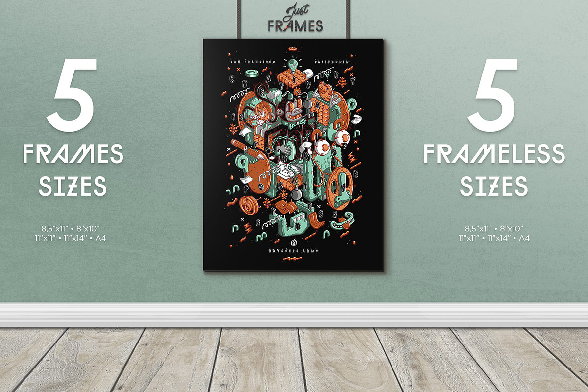 Just Frames - Prints Mockups, a Print Template by Frisk Shop (Photo 2 of 5)
