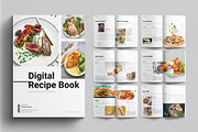 Digital Recipe Book Template, a Brochure Template by E-Type (Thumbnail 1 of 7)