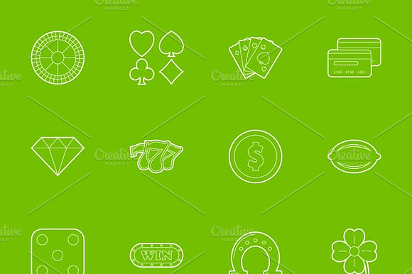 Casino Icons Set