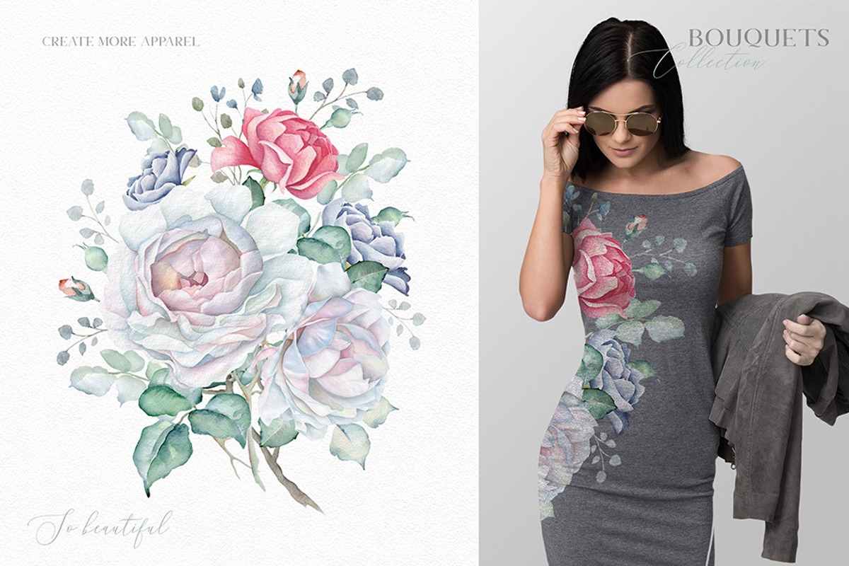 Delicate Watercolor Florals, a Decorative Illustration by Eva Katerina (Photo 8 of 25)
