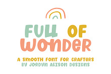 Full of Wonder, Sans Serif Font