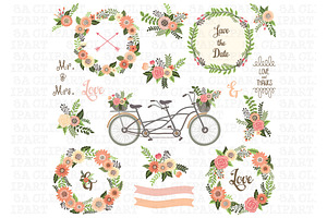 Wedding Floral Clipart