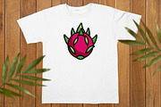 Cartoon Dragon Fruit Vector Clipart, a Food Illustration by newminddesign (Thumbnail 3 of 8)