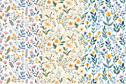 10 Dainty Flowers Seamless Patterns, a Pattern Graphic by Inknfolly