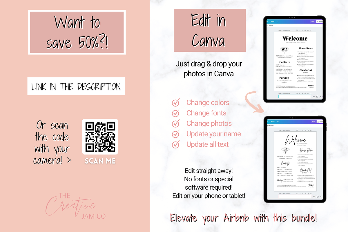 The Ultimate Airbnb Host BUNDLE!, a Poster Template by Templatables (Photo 10 of 10)