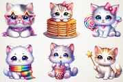 Kawaii Kitten Sublimation Clipart, an Illustration by RobertsArt (Thumbnail 6 of 7)