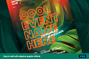 Summer Neon Club Flyer, a Flyer Template by Bornx Design (Thumbnail 2 of 3)