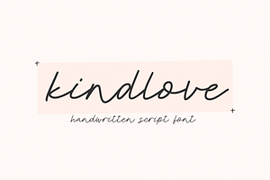 Kindlove Handwritten Script Font