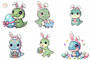 Cute Easter T-Rex Dinosaur PNG., an Animal Illustration by KennedyStudio (Thumbnail 3 of 5)