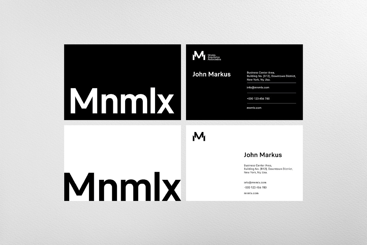 Minimal Business Cards - Bundle 01, a Business Card Template by MustaART (Photo 5 of 10)