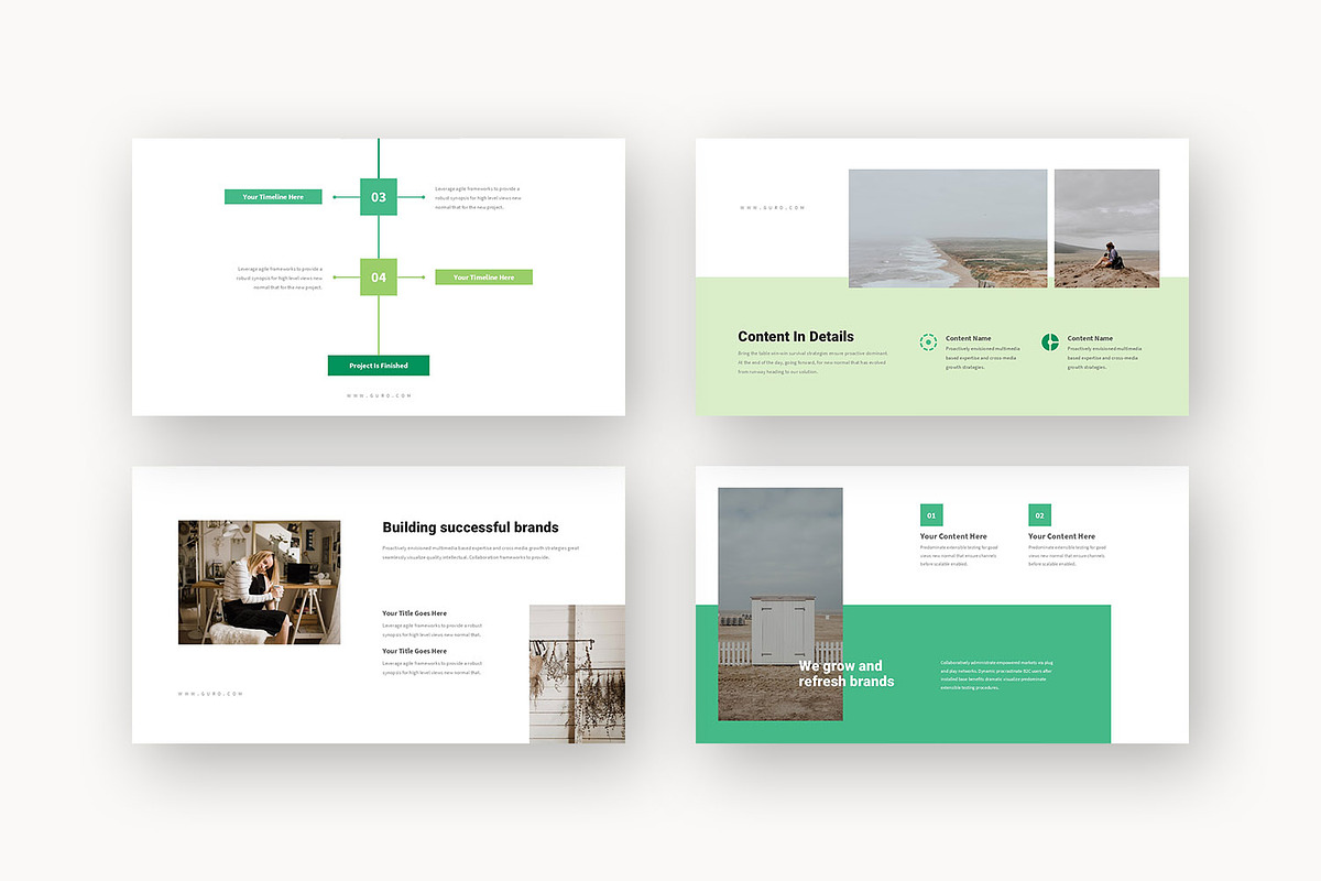 Guro : Green Business Google Slides, a Presentation Template by Punkl Camp (Photo 5 of 16)