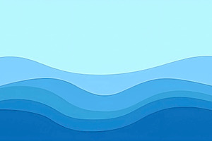 Clean Ocean Blue Flow Background Tem