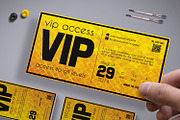 Golden Style VIP Pass Card, a Card Template by Tzochko (Thumbnail 2 of 5)