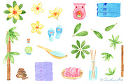 Watercolor SPA Design Elements, an Object Graphic by Sunshine Art Shop (Thumbnail 3 of 7)