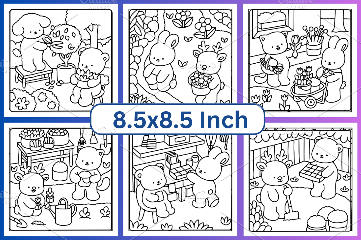 Little Cuddles Coloring Book, a Decorative Illustration by Coco Bloom (Photo 4 of 6)