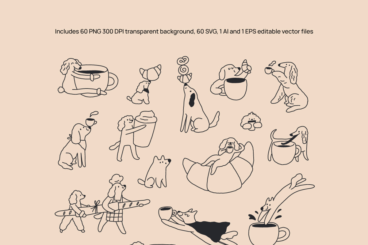 Dog illustration bundle, an Animal Illustration by happpydesign (Photo 9 of 18)