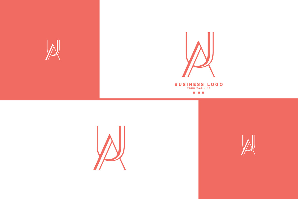 AU, UA, A, U, Abstract Letters Logo, a Branding & Logo Template by art_creater