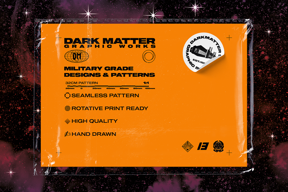 6x Space seamless pattern bundle, a Pattern Graphic by darkmatter_graphicworks (Photo 13 of 18)