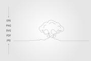 Atomic bomb line this continues line, an Object Graphic by lawoel (Thumbnail 2 of 3)