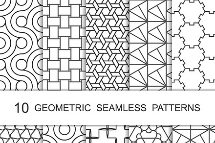 Seamless Geometric Patterns Set 5