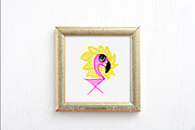Gold frame square mockup template, a Print Template by Leo Flo Mockups (Thumbnail 3 of 5)
