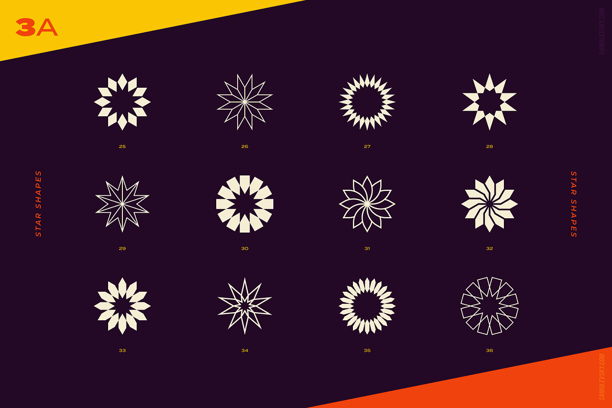 96 Logo Marks & Geometric Shapes, a Branding & Logo Template by Samolevsky (Photo 9 of 24)