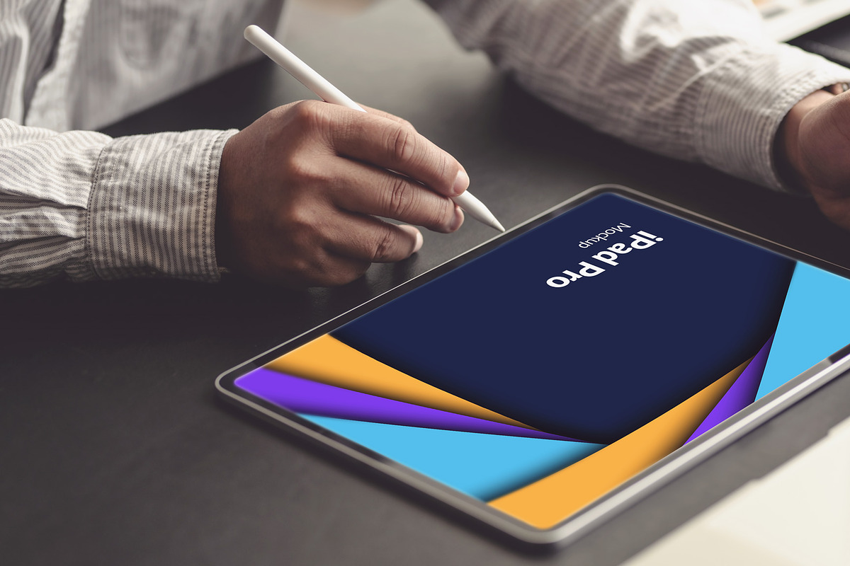 24 iPad Pro Mockup #1, an iPad Mockup by Walentin (Photo 4 of 25)
