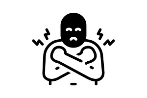 Both pose solid icon, a Solid Icon by Creative priyanka