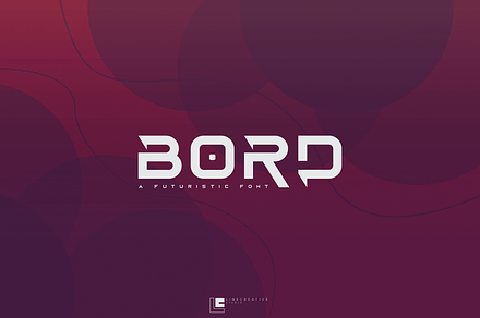 Bord - Futuristic Font, a Script Font by Linecreative