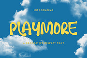 Playmore - Decorative Display Font, a Handwritten Font by StringLabs (Thumbnail 1 of 8)