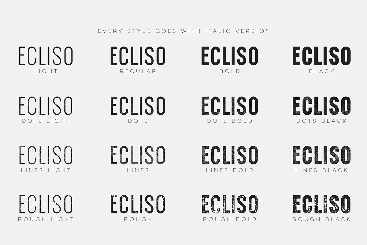 SALE! Ecliso - Sans and Script fonts, a Sans Serif Font by VP Fonts (Photo 2 of 14)