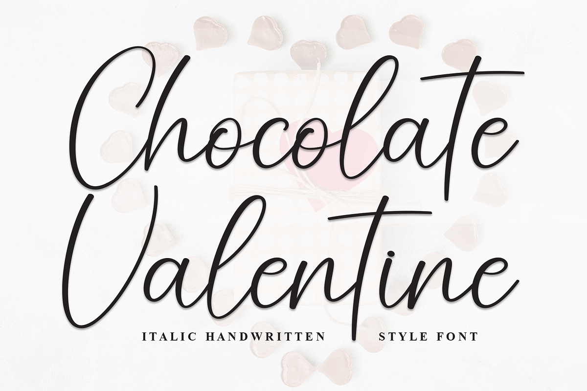 Chocolate Valentine | Script Font, a Handwritten Font by Scratchones (Photo 1 of 8)