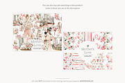 Mothers Day Clip Art | Mom and Baby, a Person Illustration by GlamArtZhanna (Thumbnail 2 of 8)