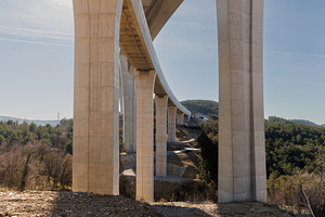 Precast concrete highway viaducts, an Industrial Photo by Bepslabor