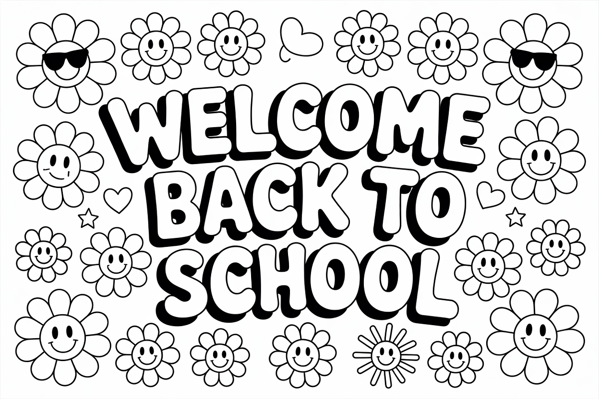 Back to School Coloring Pages design, an Illustration by Amazin_art (Photo 5 of 13)