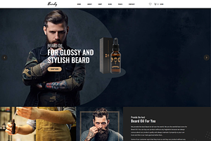 Beard Oil ECommerce Template - Bardy