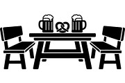 Oktoberfest Beer Table Silhouette, an Object Graphic by Gfx_Store (Thumbnail 4 of 16)