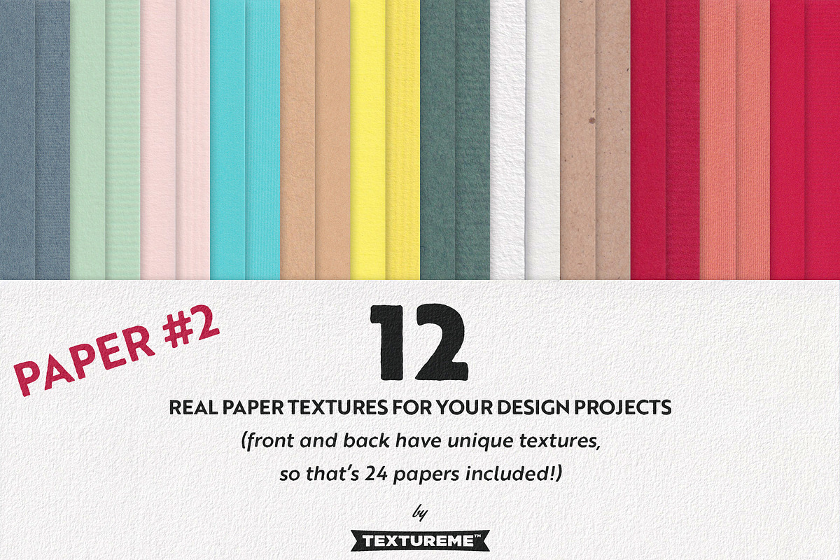 Paper #2 - 12 High Res Craft Papers, a Texture Graphic by TextureMe Co. (Photo 1 of 3)