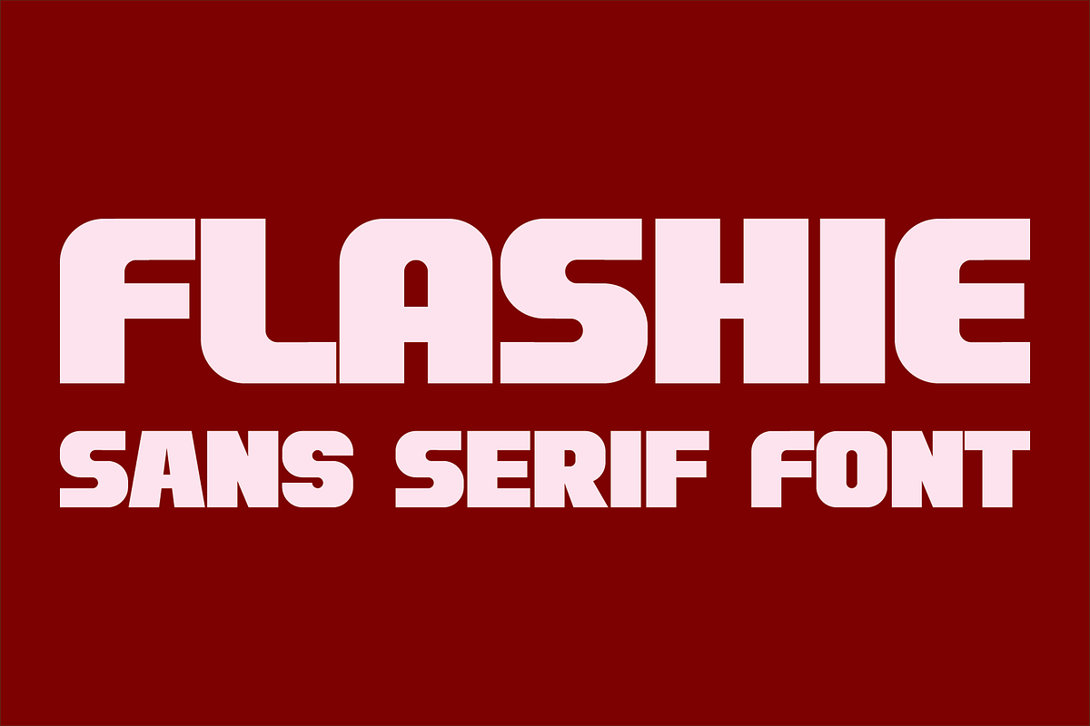 Flashie - Sans Serif Font, a Sans Serif Font by GG Design (Photo 1 of 8)