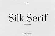 Silk Serif - 14 font family, a Serif Font by Silktype (Thumbnail 1 of 17)