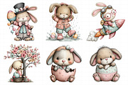 Whimsical Easter Bunny Clipart, an Illustration by Daily.Designs (Thumbnail 3 of 8)