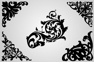 50 Ornamental Flourishes Vector