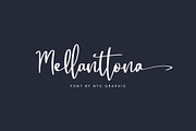 Mellanttona Calligraphy Script Font, a Script Font by NTC Graphic (Thumbnail 1 of 9)