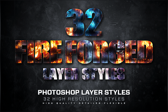 32 Fire Forged Layer Styles 1 preview 2