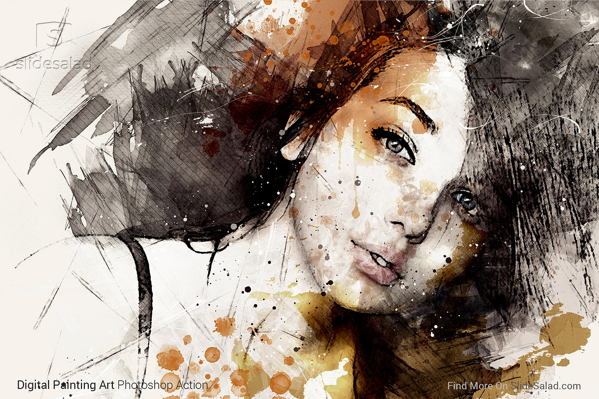Digital Painting Photoshop Action, an Action Add-On by SlideSalad (Photo 7 of 21)