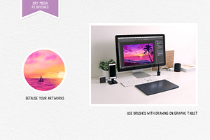 Dry Media. Brushes For PS
