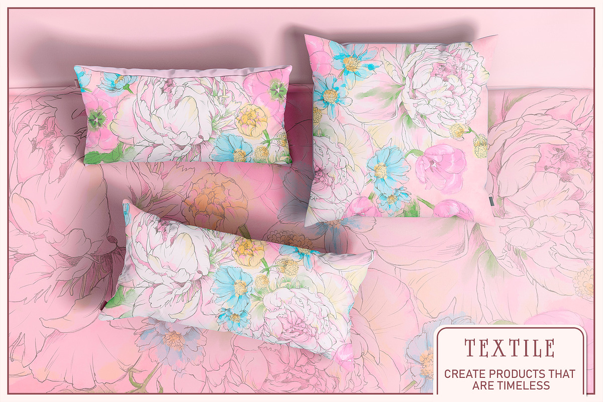 Fresco collection Soft Bloom, a Wallpaper Graphic by Natalia0307 (Photo 7 of 16)