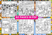 Cozy Dog and Me Cute&Cozy Coloring, a Decorative Illustration by Design Station (Thumbnail 2 of 3)