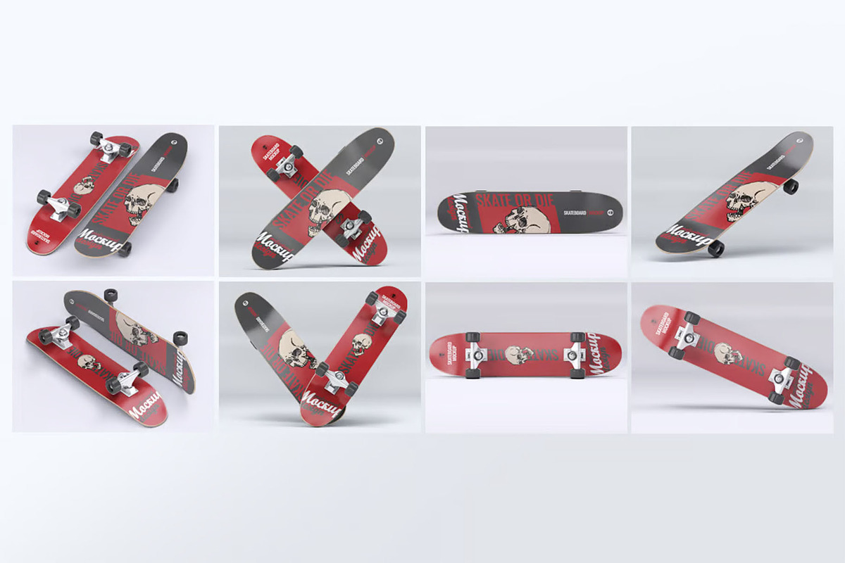 Skateboard Mock-Up, a Product Mockup by Se٧enStudio (Photo 7 of 8)